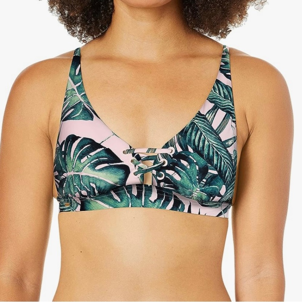 Rip‎ Curl Women's Standard Palm Beach Lace Up Bikini Top. Size XS